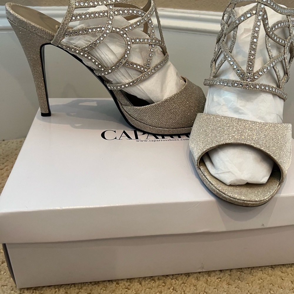 Size 11  - Gold Dressy Heel Sandals